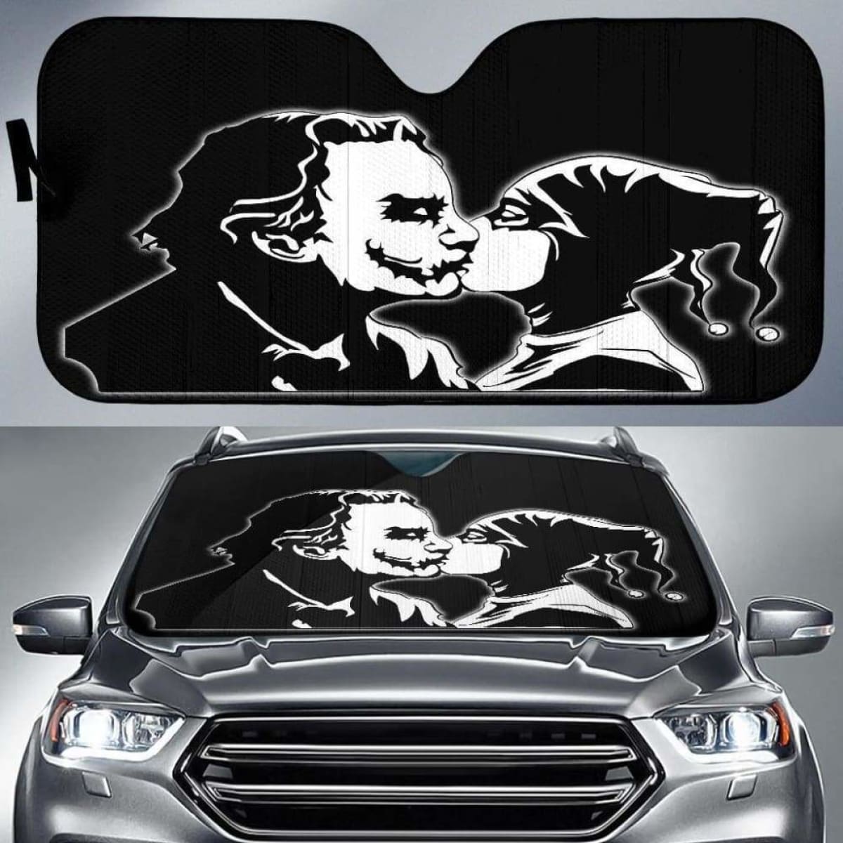 Joker Harley Quinn Car Auto Sun Shades Universal Fit 051312