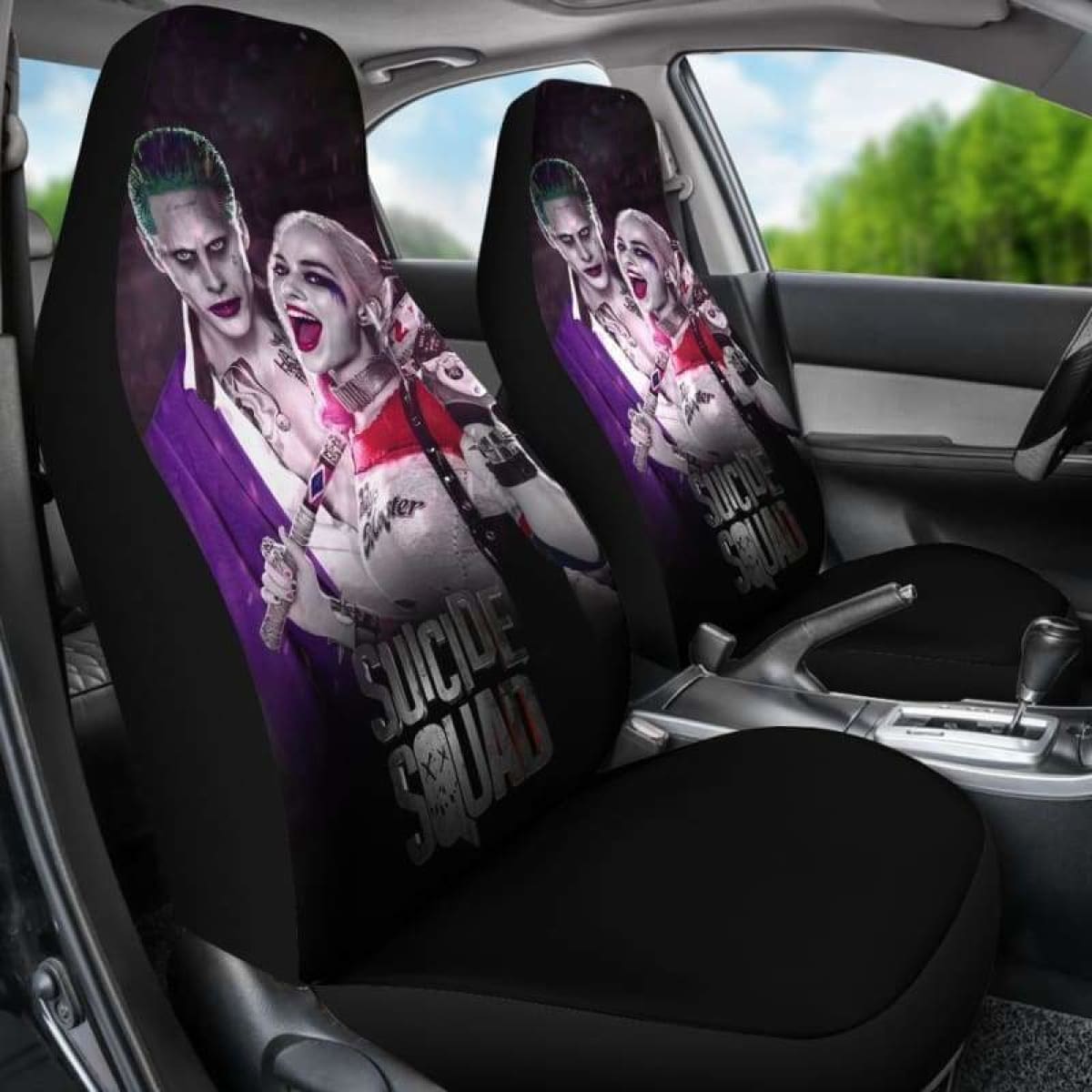 Joker Harley Quinn Car Seat Covers Universal Fit 051312