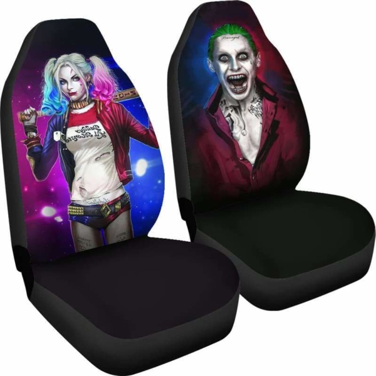 Joker Harley Quinn Car Seat Covers Universal Fit 051312