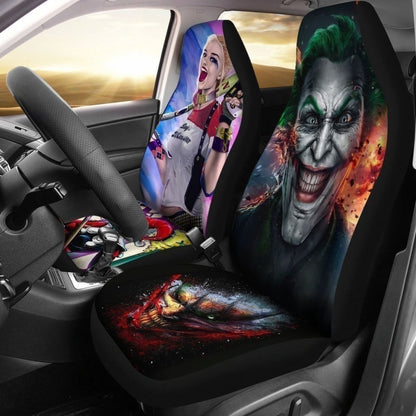 Joker & Harley Quinn Car Seat Covers Universal Fit 194801