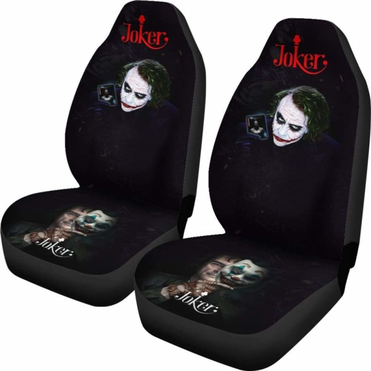 Joker New Supervillain Dc Comics Character Car Seat Covers 2 Universal Fit 051012