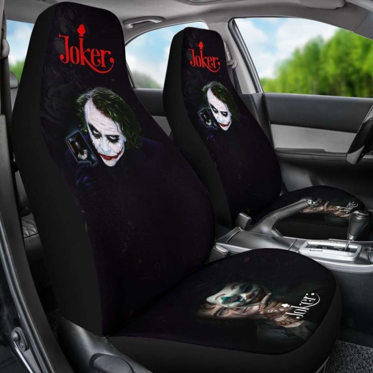 Joker New Supervillain Dc Comics Character Car Seat Covers 2 Universal Fit 051012