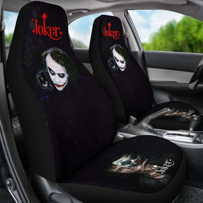 Joker New Supervillain Dc Comics Character Car Seat Covers 2 Universal Fit 051012