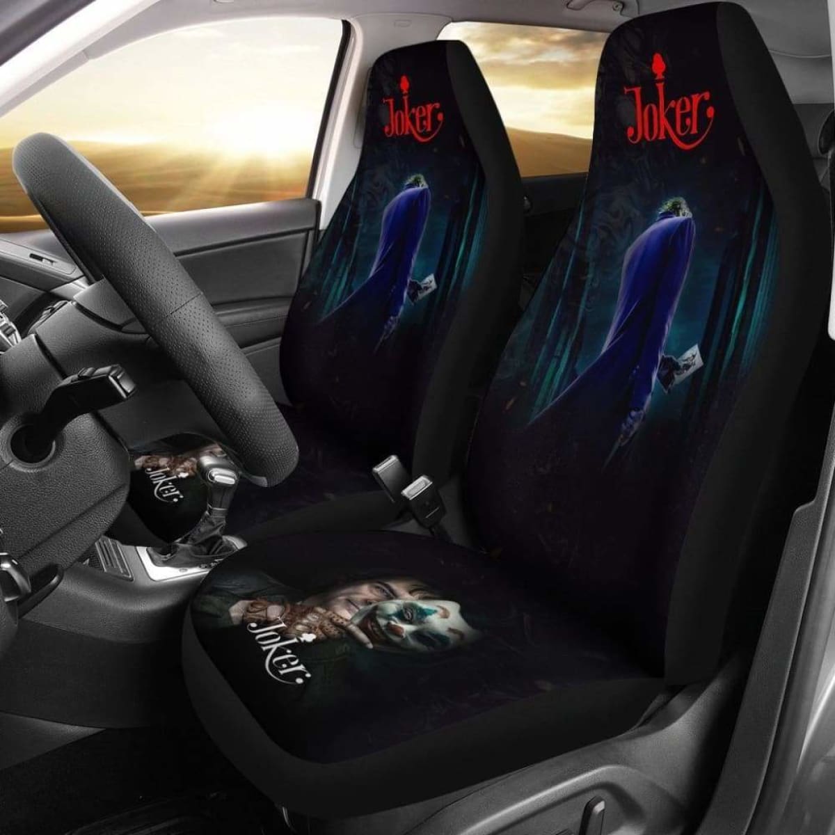Joker New Supervillain Dc Comics Character Car Seat Covers 5 Universal Fit 051012