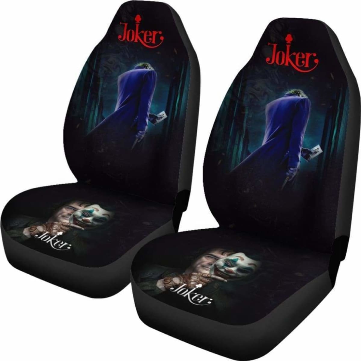 Joker New Supervillain Dc Comics Character Car Seat Covers 5 Universal Fit 051012