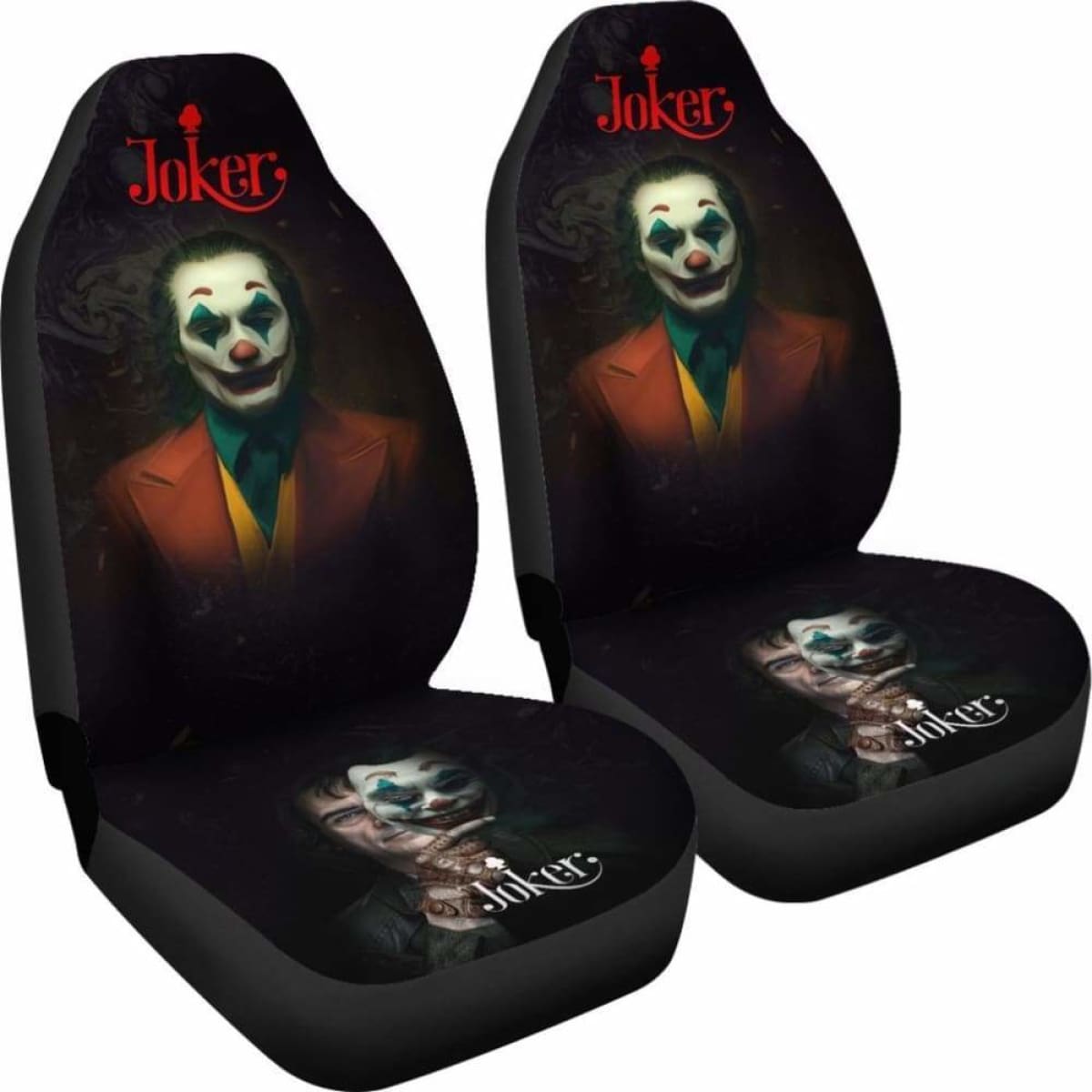 Joker New Supervillain Dc Comics Character Car Seat Covers 4 Universal Fit 051012