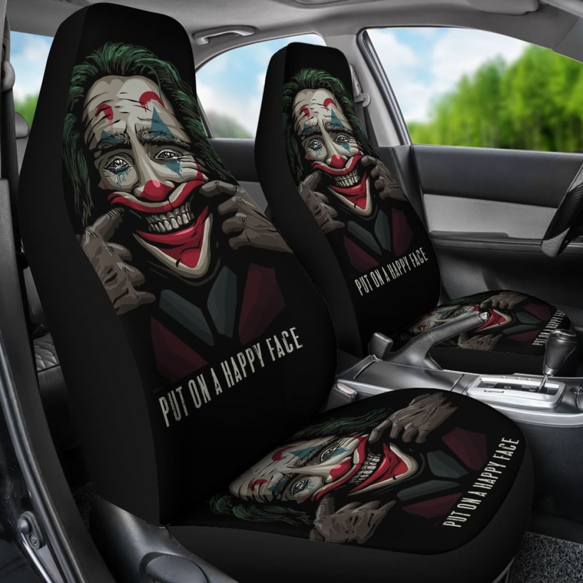 Joker Put Smile On My Face Car Seat Covers Movie H200217 Universal Fit 225311