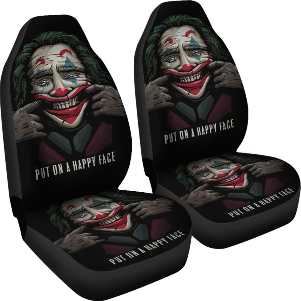 Joker Put Smile On My Face Car Seat Covers Movie H200217 Universal Fit 225311