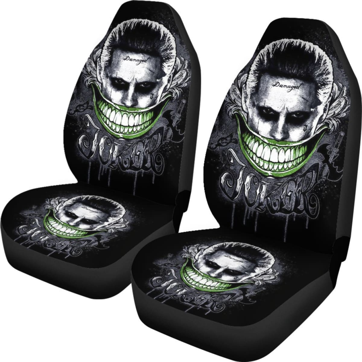 Joker Smile Suicide Squad Car Seat Covers Movie Fan Gift H031020 Universal Fit 225311