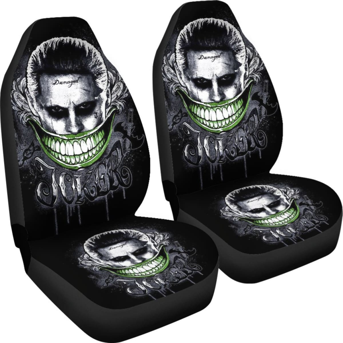 Joker Smile Suicide Squad Car Seat Covers Movie Fan Gift H031020 Universal Fit 225311