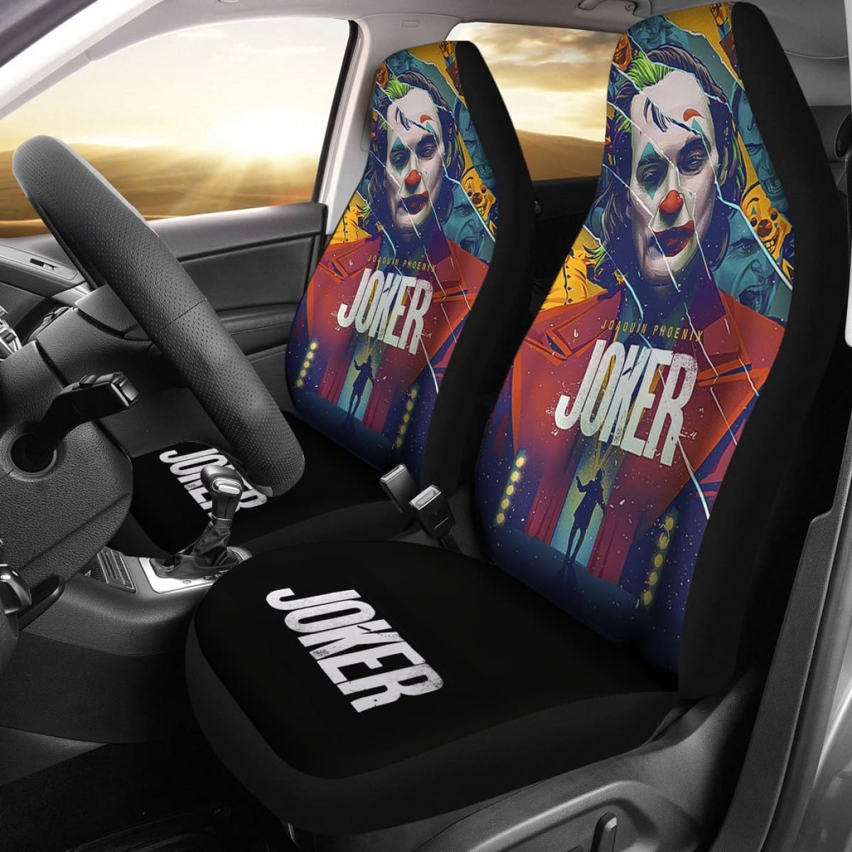 Joker Suicide Squad Car Seat Covers Movie Fan Gift H031020 Universal Fit 225311