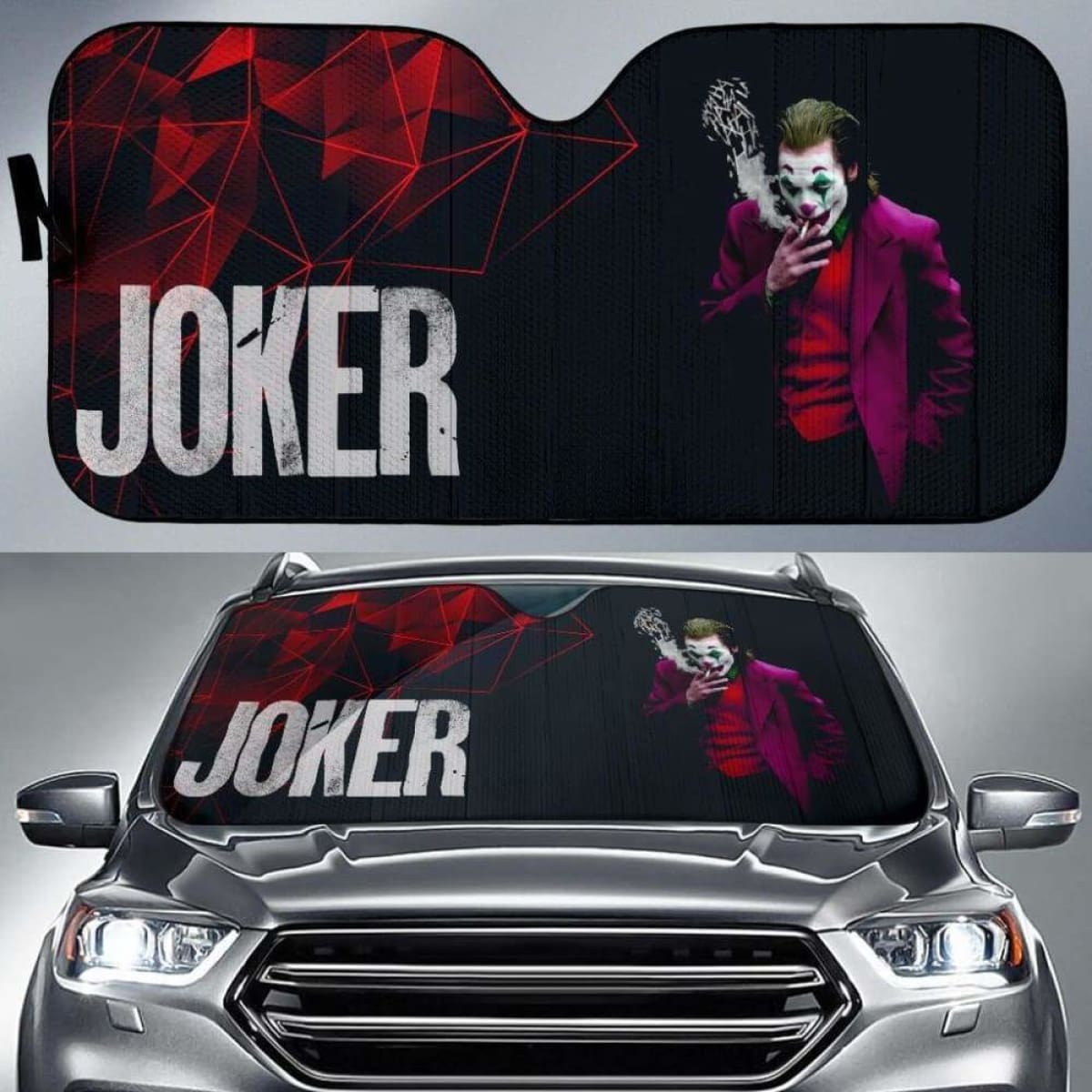 Joker Suicide Squad Car Sun Shades Movie Fan Gift Universal Fit 051012