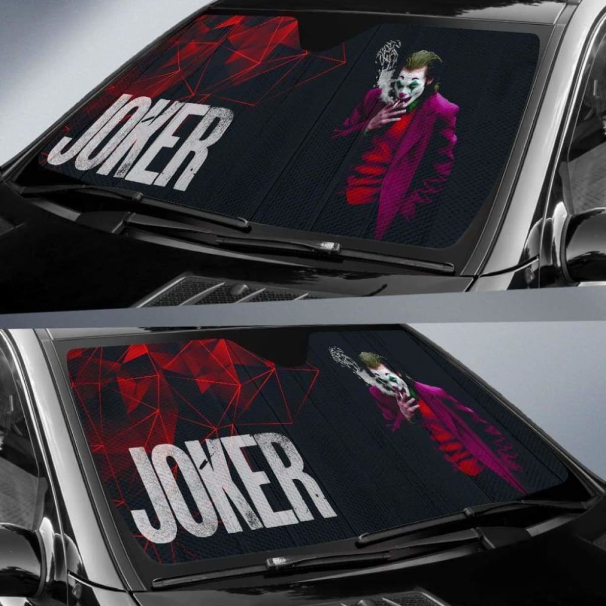 Joker Suicide Squad Car Sun Shades Movie Fan Gift Universal Fit 051012