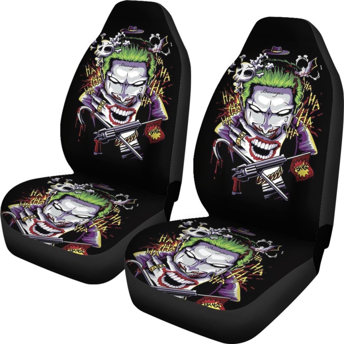 Joker Villains Car Seat Covers Suicide Squad Movie Fan Gift H031020 Universal Fit 225311