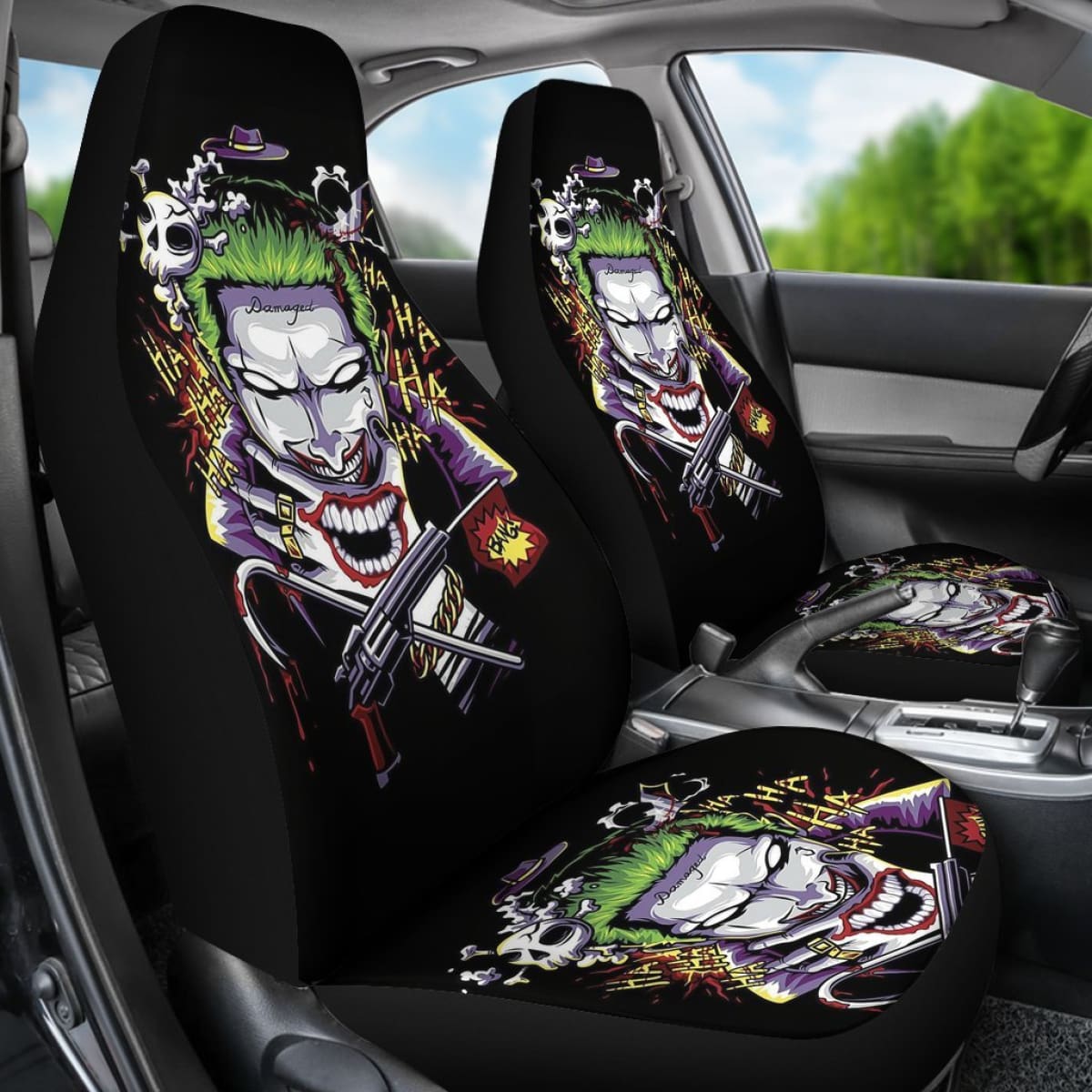 Joker Villains Car Seat Covers Suicide Squad Movie Fan Gift H031020 Universal Fit 225311