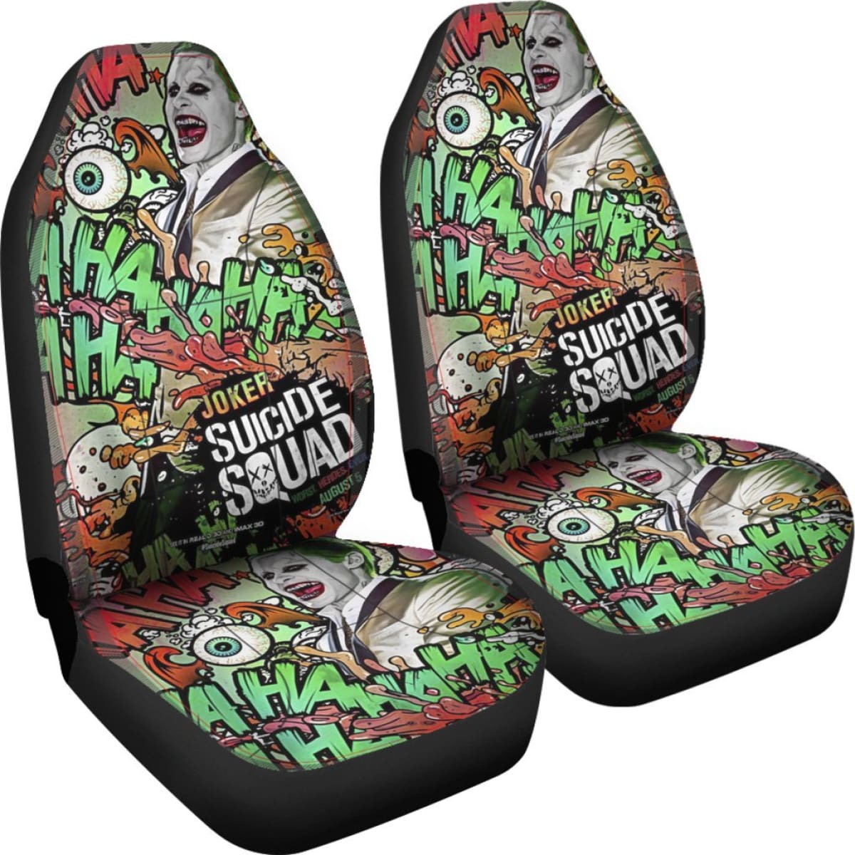 Joker Villains Car Seat Covers Suicide Squad Movie H031020 Universal Fit 225311