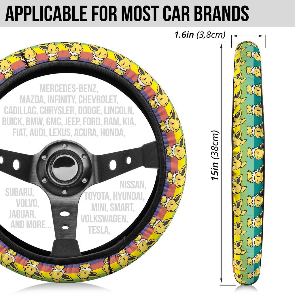 Jolteon Anime Custom Car Steering Wheel Cover