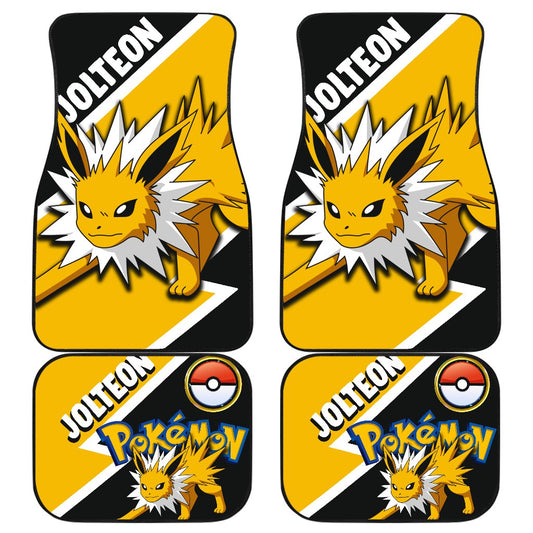 Jolteon Car Floor Mats Custom Anime Car Interior Accessories