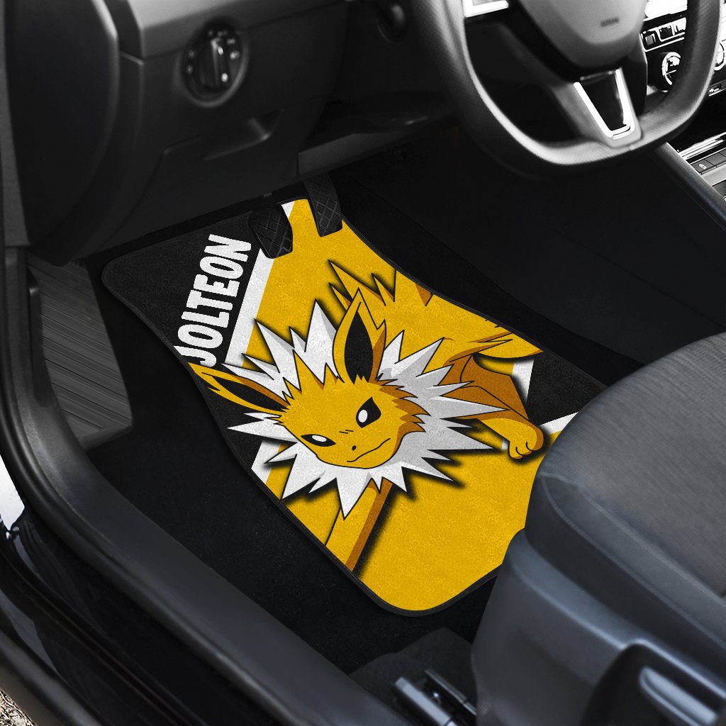 Jolteon Car Floor Mats Custom Anime Car Interior Accessories