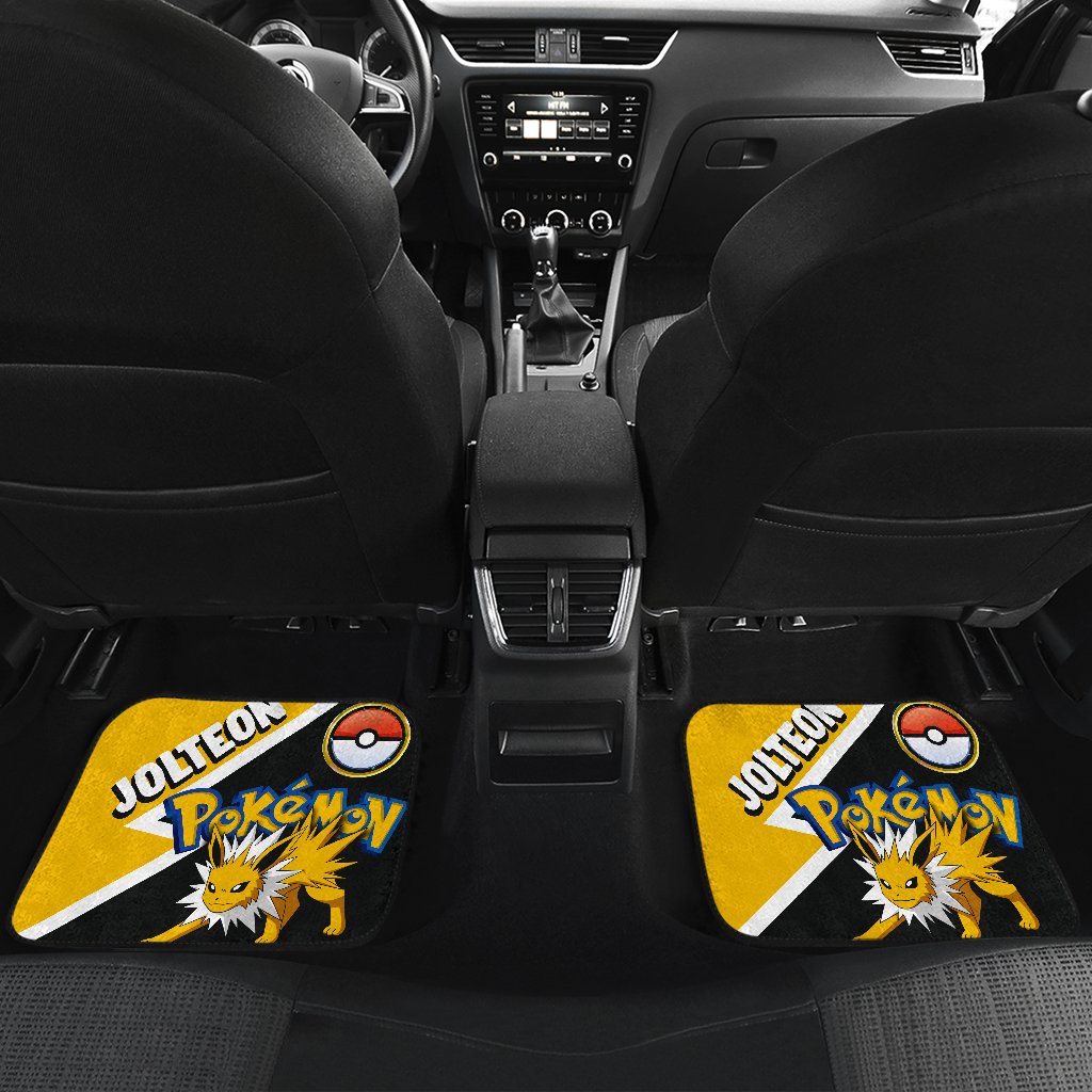 Jolteon Car Floor Mats Custom Anime Car Interior Accessories