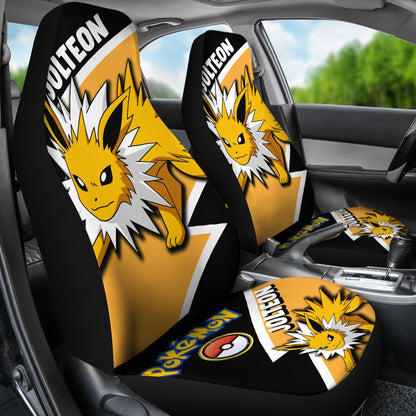 Jolteon Car Seat Covers Custom Anime Pokemon Car Accessories