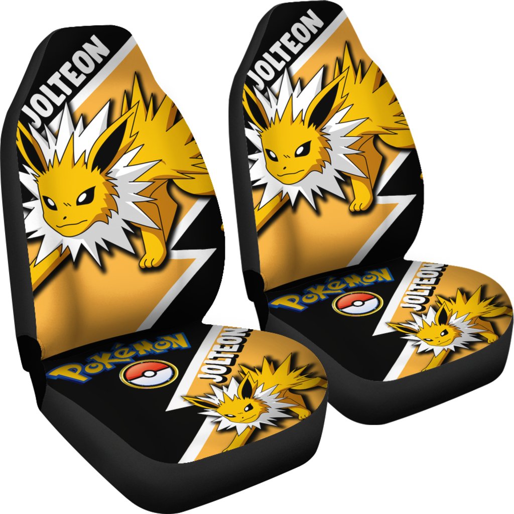 Jolteon Car Seat Covers Custom Anime Pokemon Car Accessories