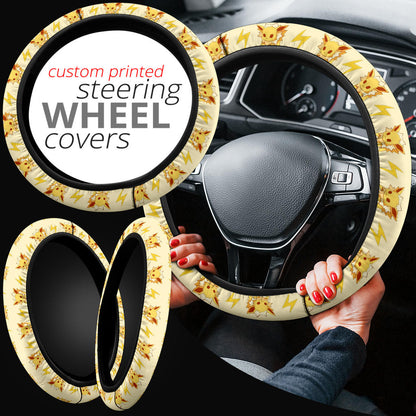 Jolteon Eevee Evolution Car Steering Wheel Cover