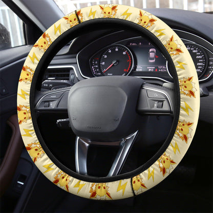 Jolteon Eevee Evolution Car Steering Wheel Cover