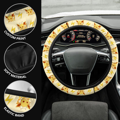 Jolteon Eevee Evolution Car Steering Wheel Cover