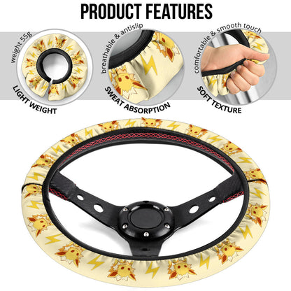 Jolteon Eevee Evolution Car Steering Wheel Cover