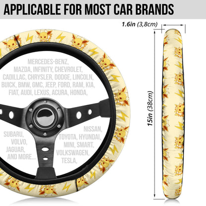 Jolteon Eevee Evolution Car Steering Wheel Cover