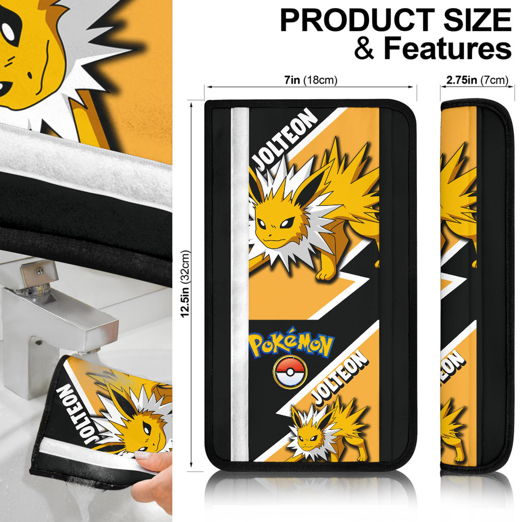 Jolteon seat belt covers Anime Custom Car Accessories