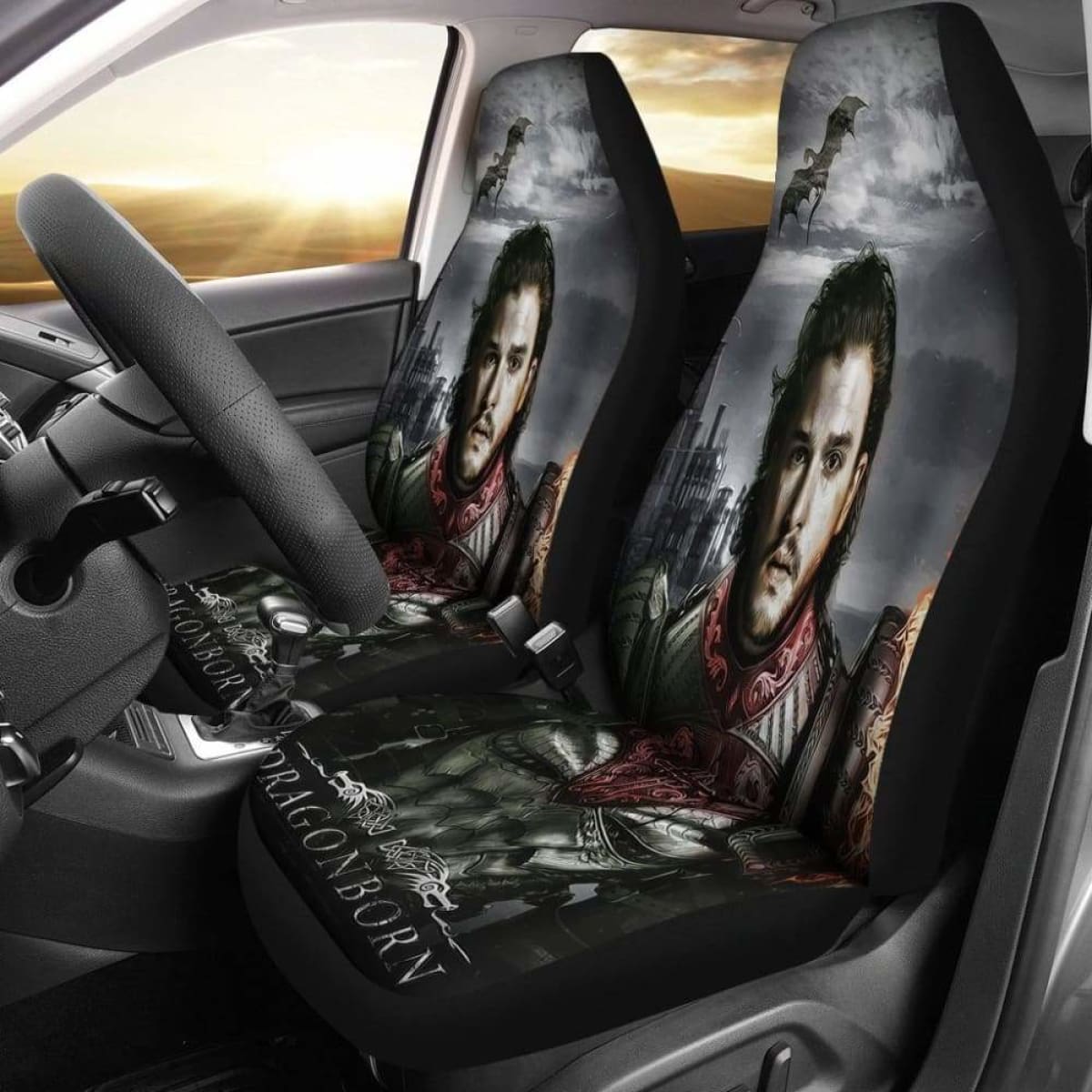 Jon Snow Car Seat Covers Universal Fit 051012