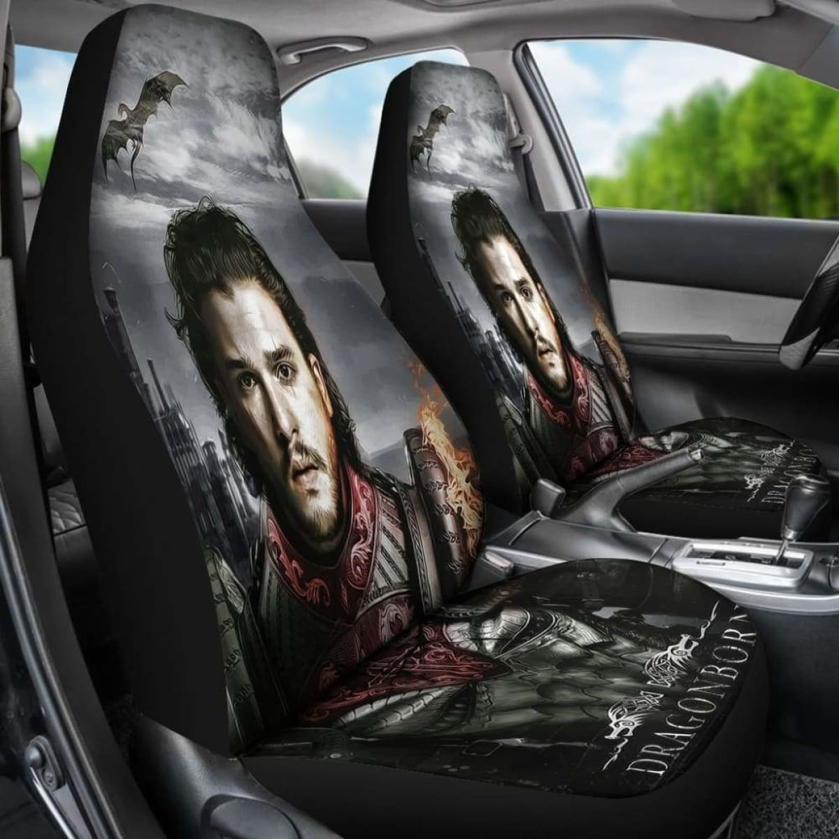 Jon Snow Car Seat Covers Universal Fit 051012