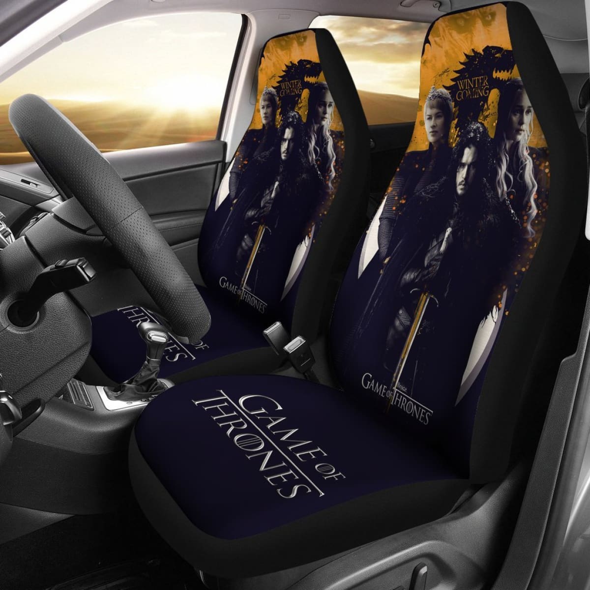 Jon Snow Game Of Thrones Car Seat Covers Movies H053120 Universal Fit 072323
