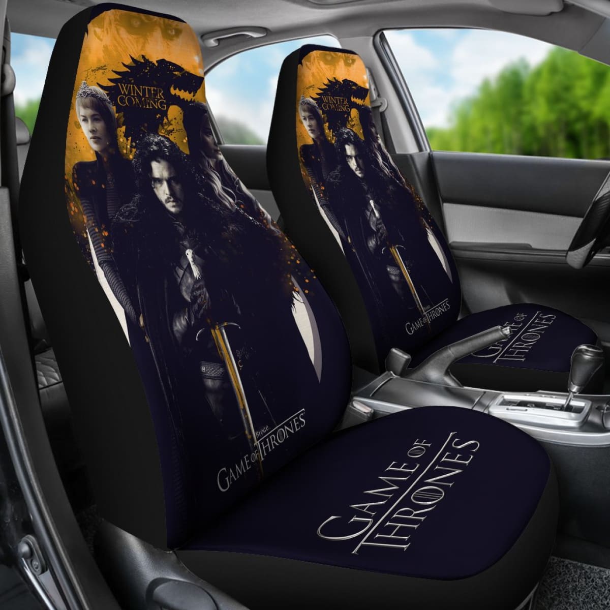 Jon Snow Game Of Thrones Car Seat Covers Movies H053120 Universal Fit 072323