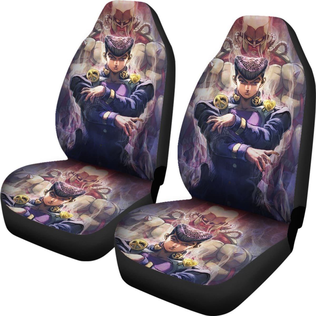 Josuke Art Car Seat Covers JoJo's Bizarre Adventure Universal Fit 210212