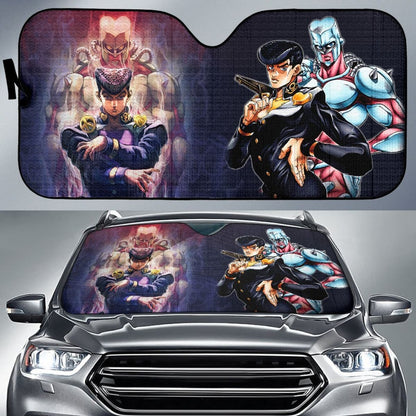 Josuke Car Sun Shades  JoJo's Bizarre Adventure Universal Fit 210212