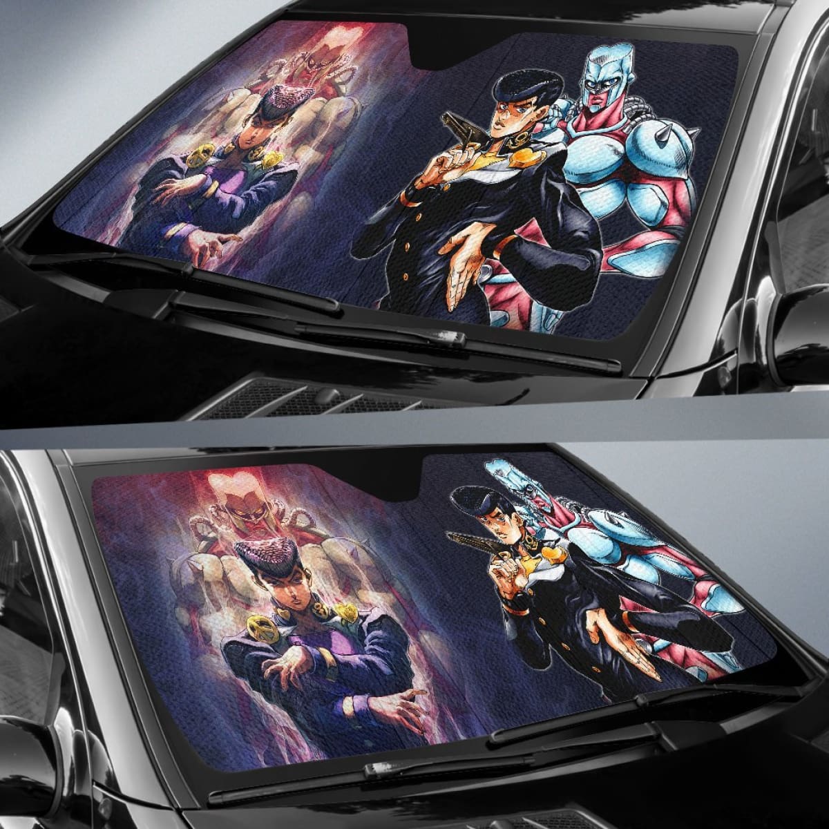Josuke Car Sun Shades  JoJo's Bizarre Adventure Universal Fit 210212