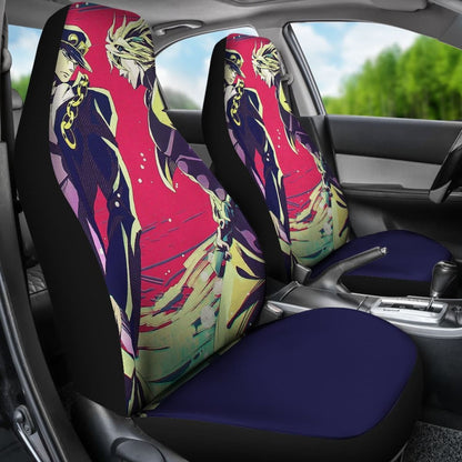 Jotaro And Joseph Car Seat Covers JoJo's Bizarre Adventure Universal Fit 210212