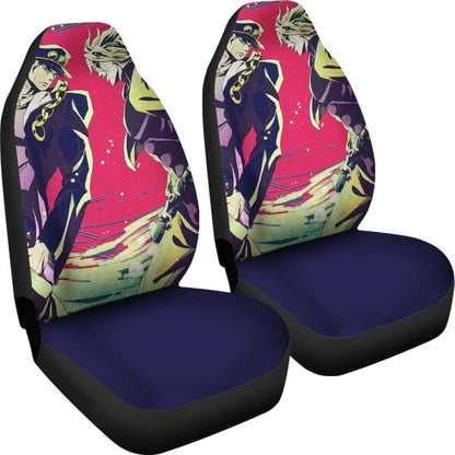 Jotaro And Joseph Car Seat Covers JoJo's Bizarre Adventure Universal Fit 210212