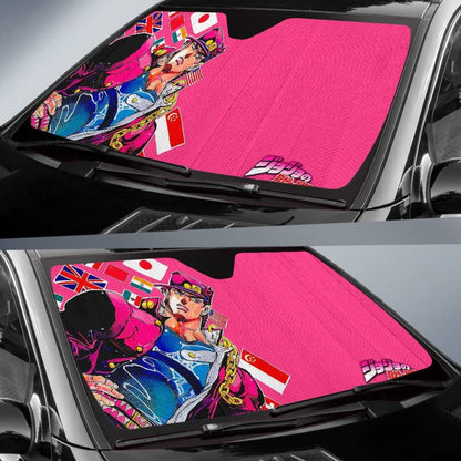 Jotaro Kujo Art Car Sun Shades  JoJo's Bizarre Adventure Universal Fit 210212