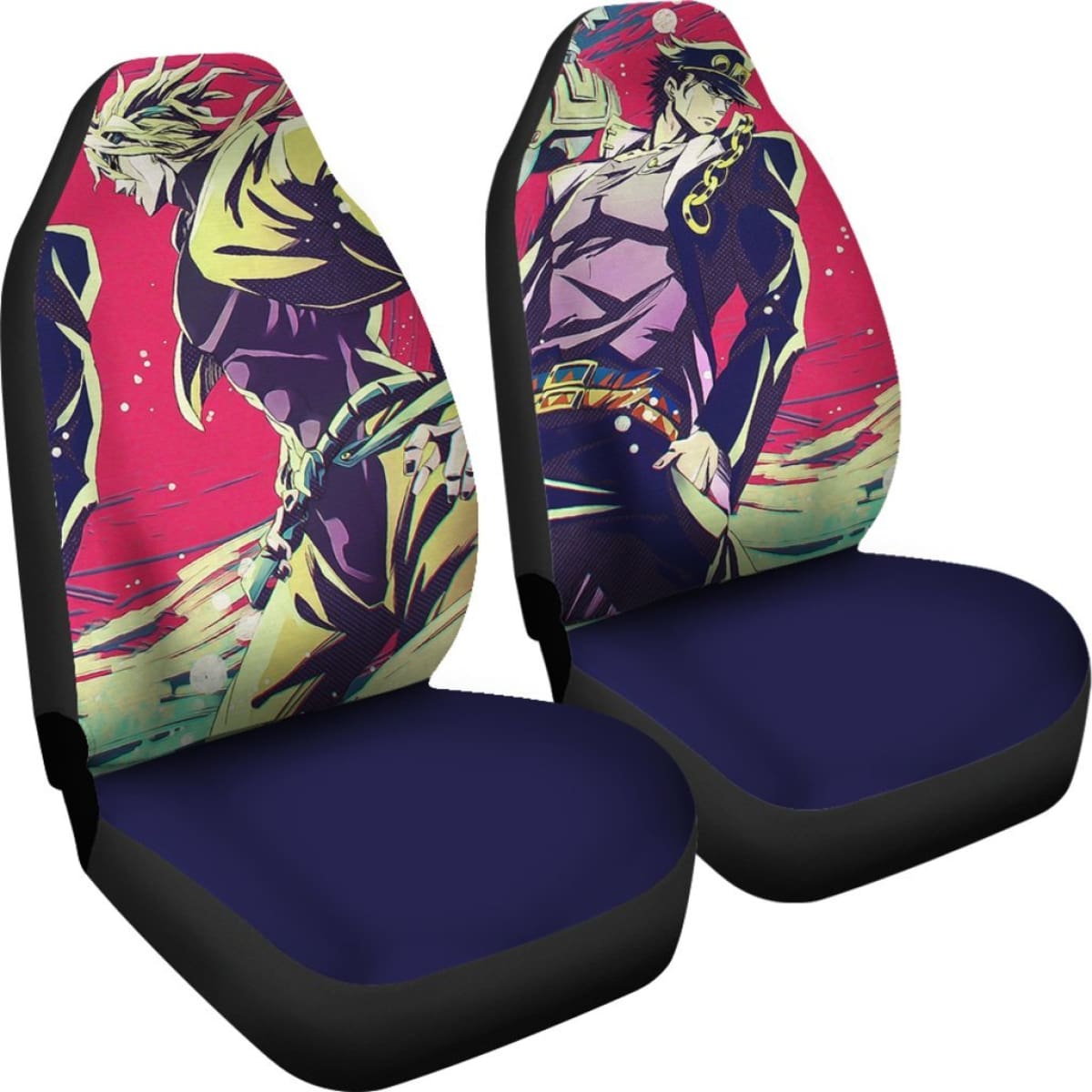 Jotaro Kujo Car Seat Covers JoJo's Bizarre Adventure Universal Fit 210212
