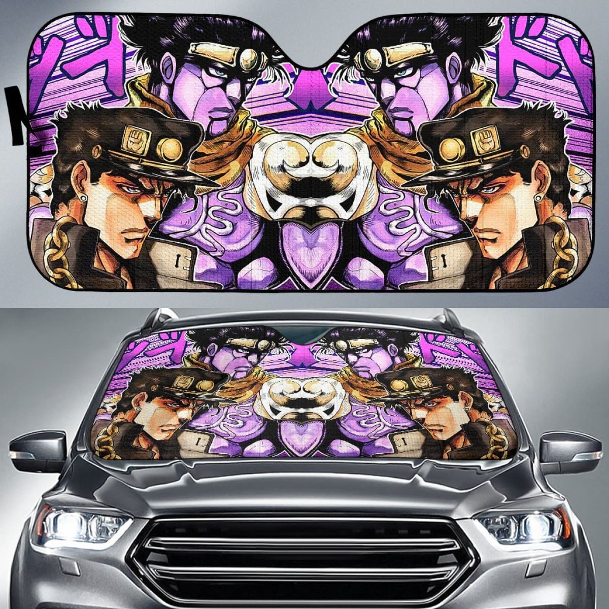Jotaro Kujo Car Sun Shades  JoJo's Bizarre Adventure Universal Fit 210212