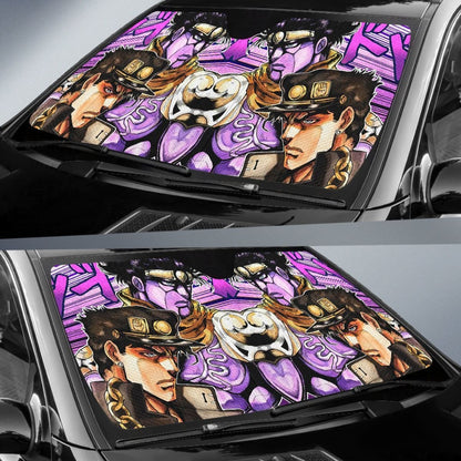 Jotaro Kujo Car Sun Shades  JoJo's Bizarre Adventure Universal Fit 210212