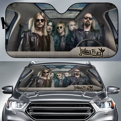 Judas Priest Car Auto Sun Shade Rock Band Fan Gift Universal Fit 174503