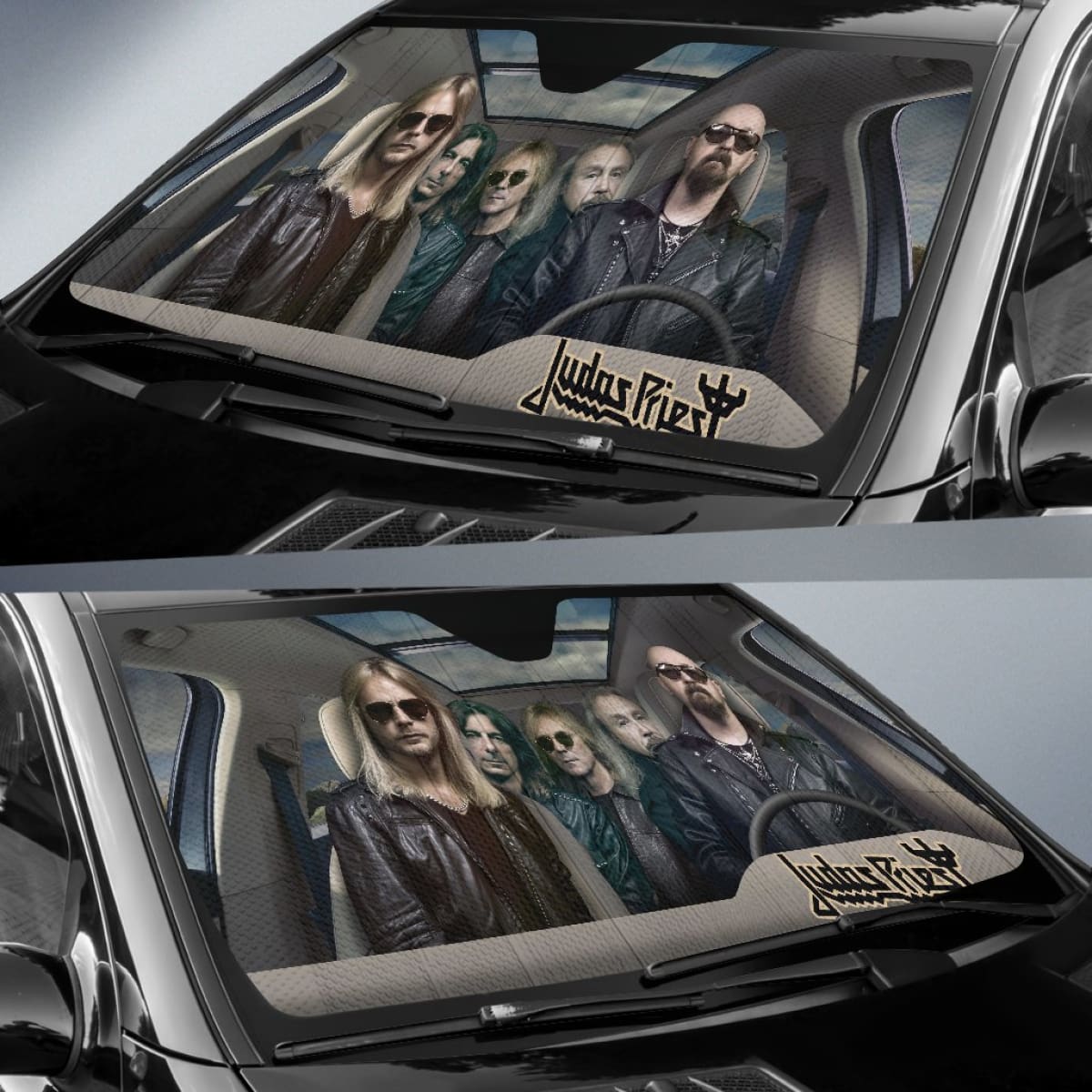 Judas Priest Car Auto Sun Shade Rock Band Fan Gift Universal Fit 174503