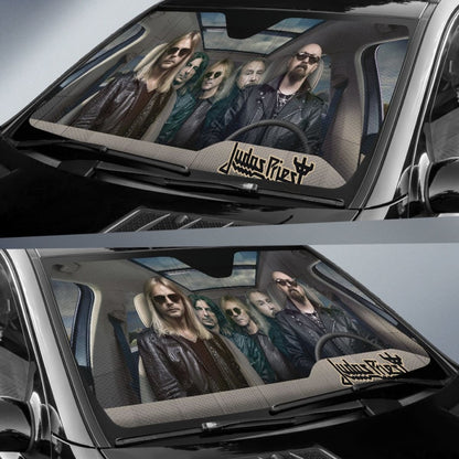 Judas Priest Car Auto Sun Shade Rock Band Fan Gift Universal Fit 174503