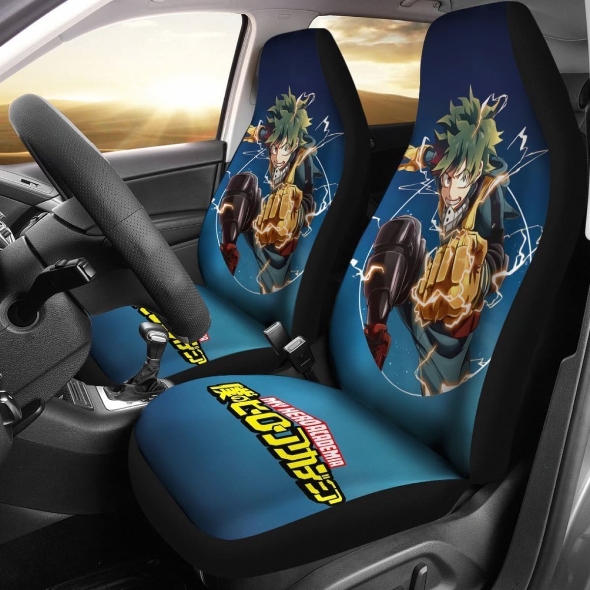Jump Force Izuku Deku Midoriya My Hero Academia Car Seat Covers Mn04 Universal Fit 225721