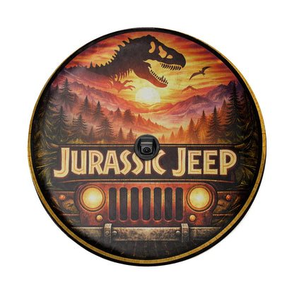 Jurassic Park Jeep Leather Wheel Cover – Spare Tire Cover - Car Accessories - PersonalizedFury